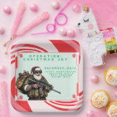 Funny Military/Christmas Santa Pappteller (Party)