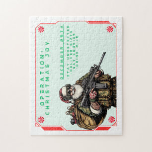 Funny Military/Christmas Santa Puzzle