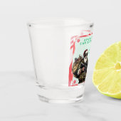 Funny Military/Christmas Santa Schnapsglas (Links)