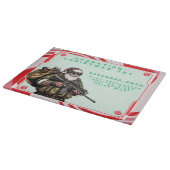 Funny Military/Christmas Santa Schneidebrett (Ecke)