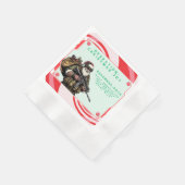 Funny Military/Christmas Santa Serviette (Ecke)