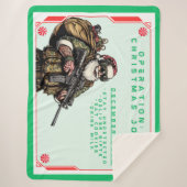 Funny Military/Christmas Santa Sherpadecke (Vorderseite)