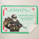 Funny Military/Christmas Santa Sherpadecke<br><div class="desc">Versag nie</div>