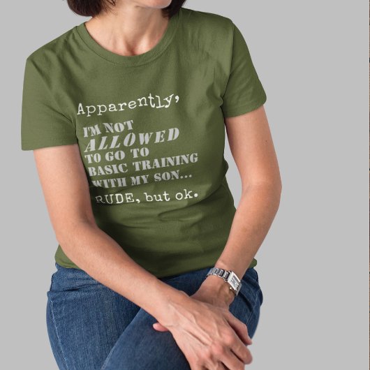 Funny Military Mama Basic Training Boot Camp Gesch T-Shirt