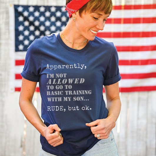 Funny Military Mama Basic Training Boot Camp Gesch T-Shirt