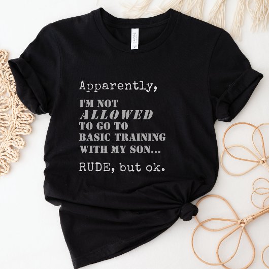 Funny Military Mama Basic Training Boot Camp Gesch T-Shirt