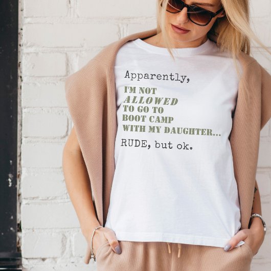 Funny Military Mama Boot Camp Rude aber OK Geschen T-Shirt