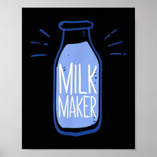 Funny Milk Maker Famers Geschenkartikel Flasche Gr Poster
