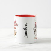 Funny Milk und Cookie Weihnachten Tasse (Zentrum)