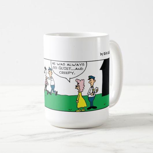Funny Mime Neighbor Kaffeetasse (VorderseiteRechts)