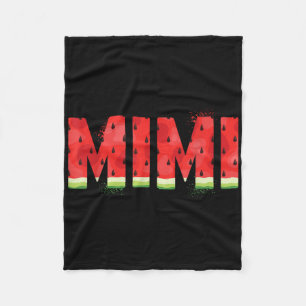 Funny Mimi Watermelon Sommerfrüchte Familie Matchi Fleecedecke