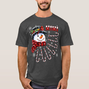 Funny Mimi Weihnachtsschneemann mit Candy Can T-Shirt