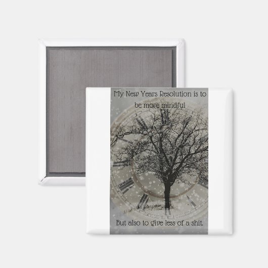 Funny Mindfulness Magnet (Vorderseite/Rückseite)
