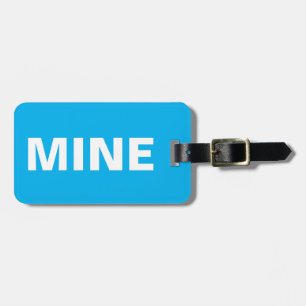 Funny Mine Blue Luggage Tag Gepäckanhänger