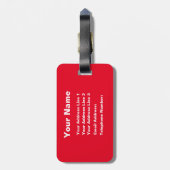 Funny MIne! Gepäckmarke für Reisende Gepäckanhänger (Rückseite vertikal)