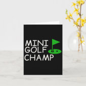 Funny Mini Golf Design Karte (Gelbe Blume)