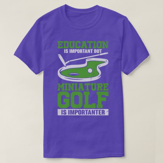 Funny Miniature Crazy Golf Player Geschenk T-Shirt (Design vorne)