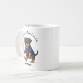 Funny Miniature Pinscher Dog Business Suit Coffee Kaffeetasse (Vorderseite Links)