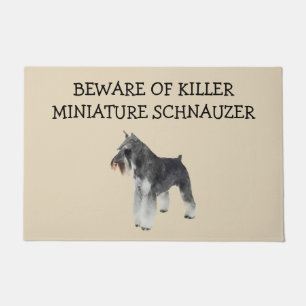 Funny Miniature Schnauzer Hundezüchtung Willkomme Fußmatte