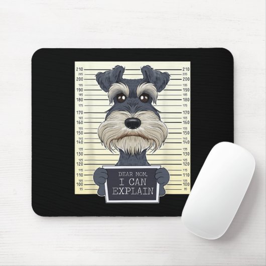 Funny Miniature Schnauzer Mama I Miniatur Schnauze Mousepad (Mit Mouse)