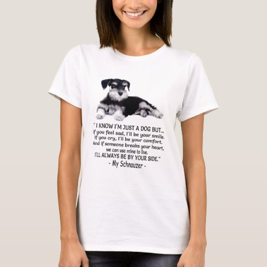 Funny Miniature Schnauzer T-Shirt (Vorderseite)