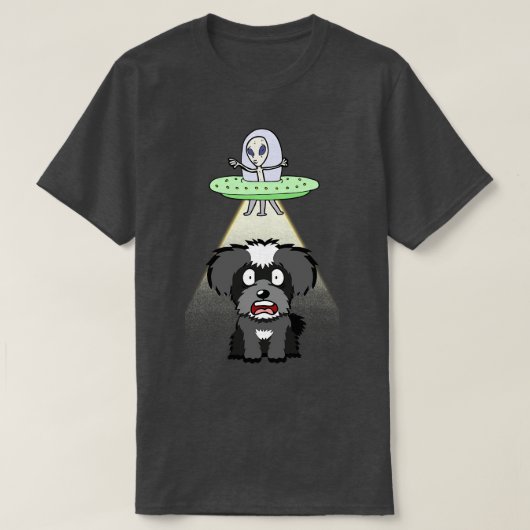 Funny Miniature Schnauzer wird entführt T-Shirt (Design vorne)
