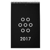 Funny Minimalism Circles Black and White Kalender (Titelbild)