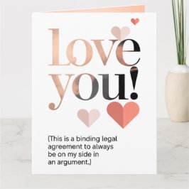 Funny Minimalist Your Mine Valentine's Day Karte