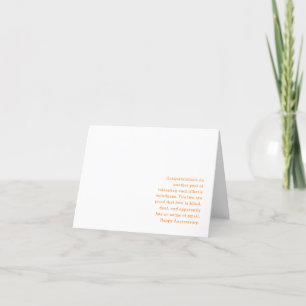 Funny Minimalistic Wedding Anniversary Card Feiertagskarte