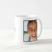 Funny Minimalistisch Christmas Pub Holiday Foto Kaffeetasse (VorderseiteRechts)