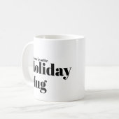 Funny Minimalistisch Christmas Pub Holiday Foto Kaffeetasse (Vorderseite Links)