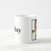Funny Minimalistisch Christmas Pub Holiday Foto Kaffeetasse (Mittel)