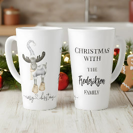 Funny Minimalistisch Nordic Frohe Weihnachten Milchtasse