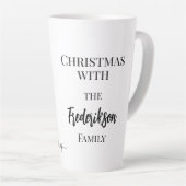 Funny Minimalistisch Nordic Frohe Weihnachten Milchtasse (Rechte Ecke)
