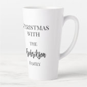 Funny Minimalistisch Nordic Frohe Weihnachten Milchtasse (Rechts)