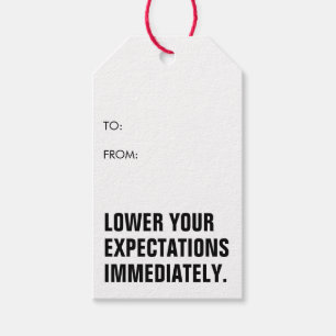 Funny Minimalistisch Simple Christmas Humor Geschenkanhänger