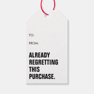 Funny Minimalistisch Simple Christmas Joke Geschenkanhänger