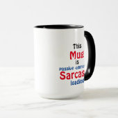Funny Minimalistisch Text Sarcasm Attitude Tasse (VorderseiteRechts)