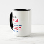 Funny Minimalistisch Text Sarcasm Attitude Tasse (Vorderseite Links)