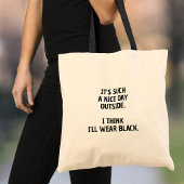 Funny Minimalistisch Tote Bag für Moody Tragetasche