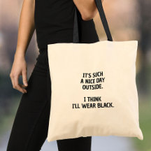 Funny Minimalistisch Tote Bag für Moody