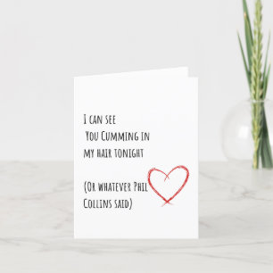 Funny Minimalistisch Valentinstag Card Phil Collin Feiertagskarte