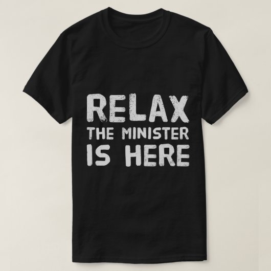 Funny Minister Ehe Hochzeitsgeschenk Entspannung T-Shirt (Design vorne)