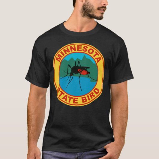 Funny Minnesota Mosquito State Bird T-Shirt (Vorderseite)