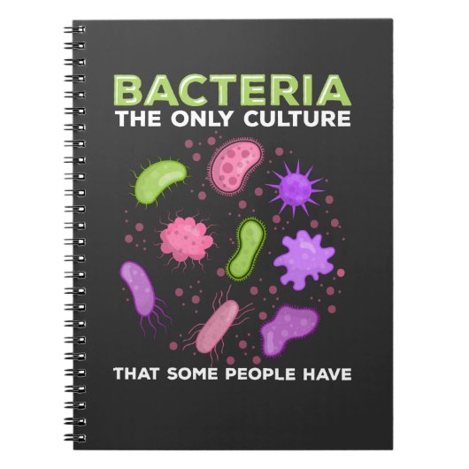 Funny Mircobiology Bacteria Culture Humor Notizblock (Vorderseite)