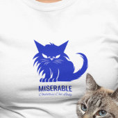 Funny Miserable Childless Cat Lady T-Shirt