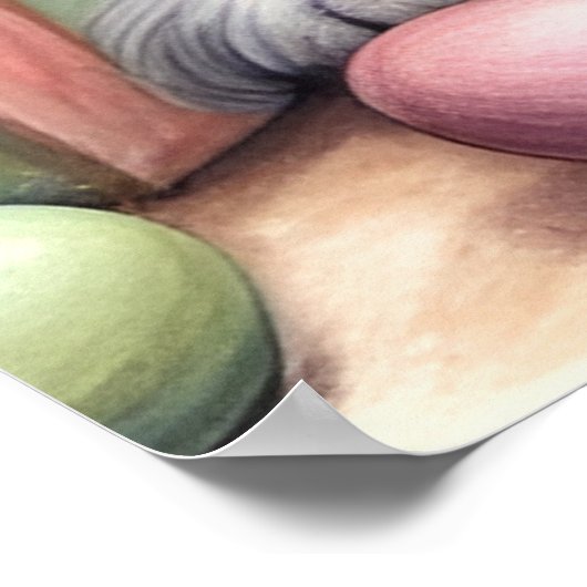 Funny Misfit Osterweihrabbits Poster (Ecke)