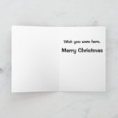 Funny Miss You Christmas Card Feiertagskarte (Innenseite)
