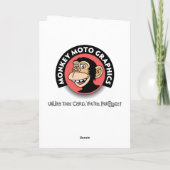 Funny Mistletoe Christmas Feiertagskarte (Rückseite)