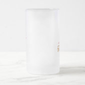 Funny, Mistletoe mit Gold Mattglas Bierglas (Mittel)